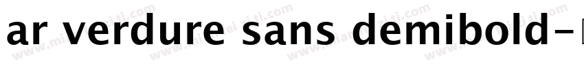 ar verdure sans demibold字体转换